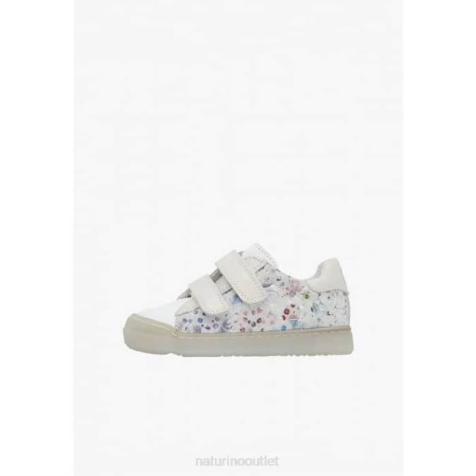 Kids Naturino White EINDHOVEN VL Leather Sneakers J6T6431