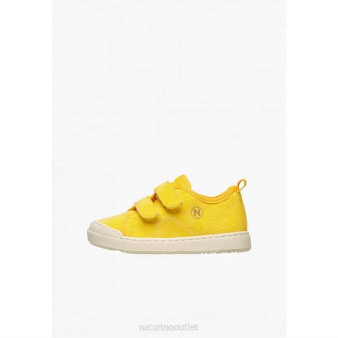 Kids Naturino Yellow MONREOS Fabric Sneakers J6T6408