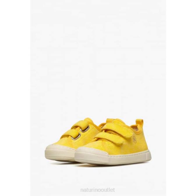 Kids Naturino Yellow MONREOS Fabric Sneakers J6T6408