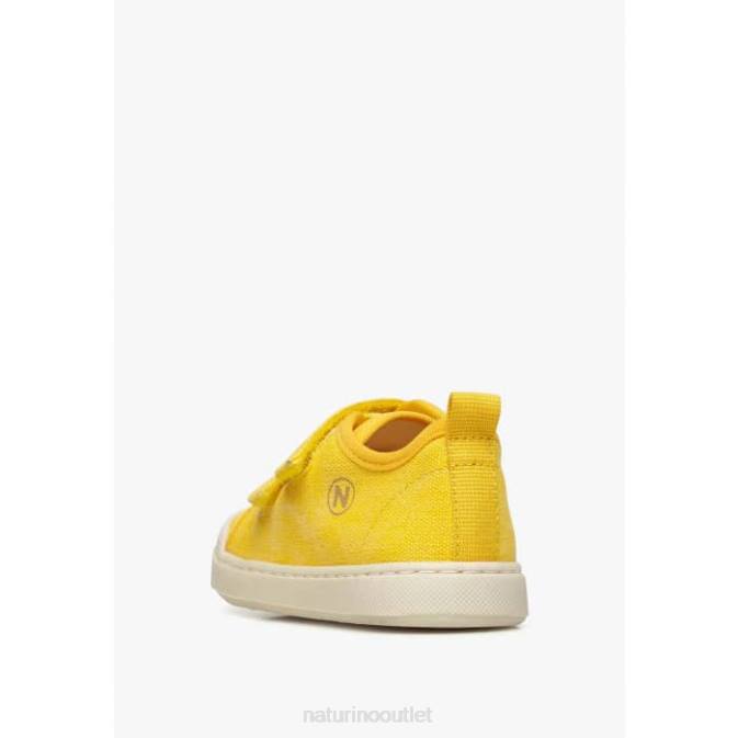 Kids Naturino Yellow MONREOS Fabric Sneakers J6T6408