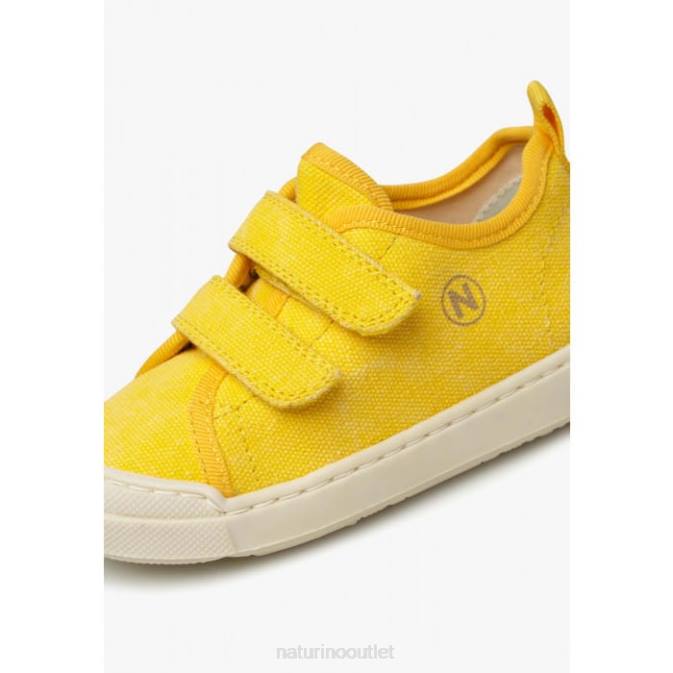 Kids Naturino Yellow MONREOS Fabric Sneakers J6T6408
